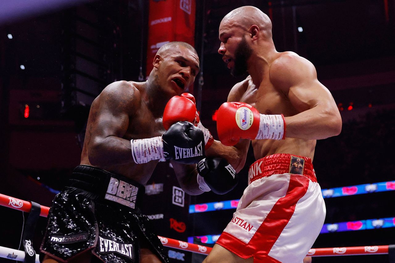 Chris Eubank salutes his son’s ‘legendary behaviour’ after epic battle